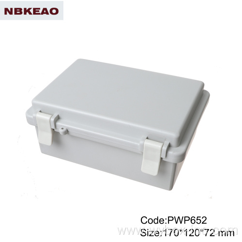 IP65 protection level Plastic latch and hinge type junction box waterproof enclosure box for electronic custom plastic enclosure